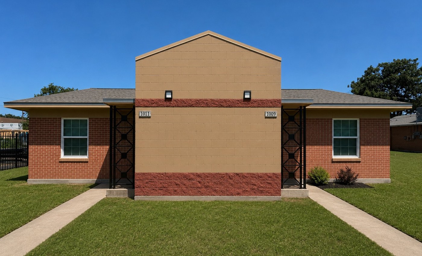 1-bedroom units at 1009 and 1011 Ross Street
